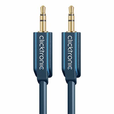 Clicktronic välijohto 3,5-uros/3,5-uros stereo 1,5m